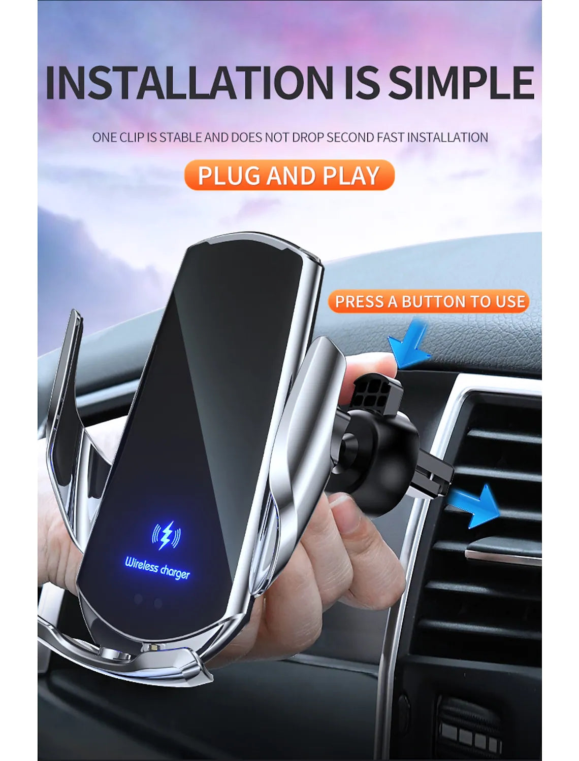 TEQ T22  Wireless Car Sensor 15w Holer  iphone Smart Phone TEQ T22  Wireless Car Sensor 15w Holer  iphone Smart Phone